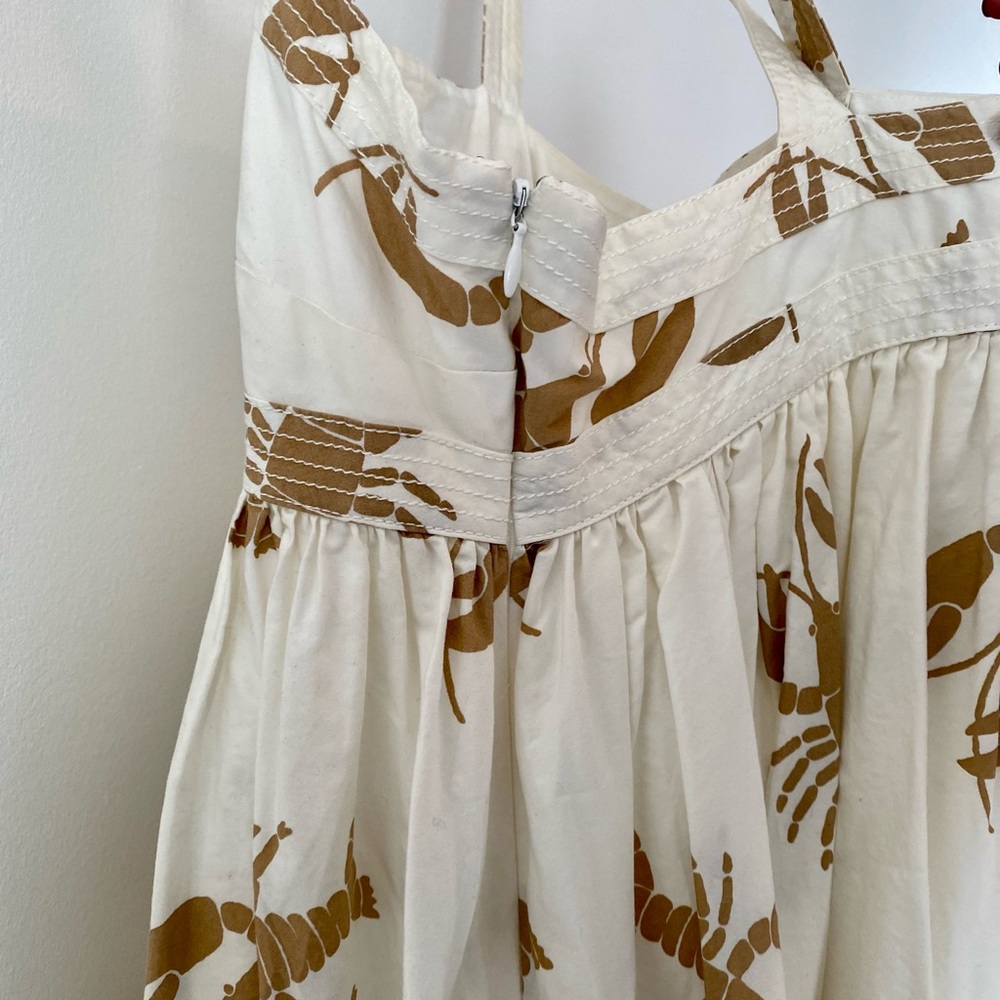 RARE VTG J. Crew Talitha Maxi Lobster Print Size 6 - Picture 5 of 8